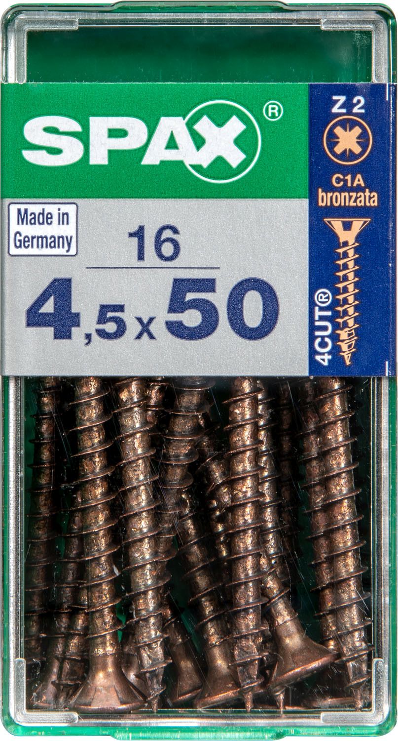 PLANA SPAX Z2 BRONCE S 16 UD.