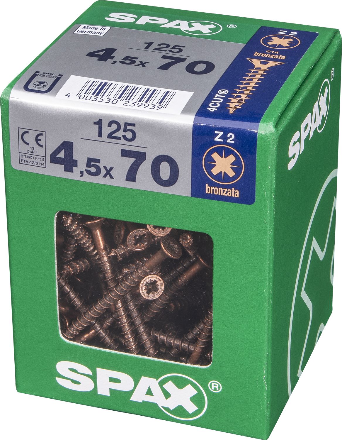PLANA SPAX Z2 BRONCE XL 125 UD.