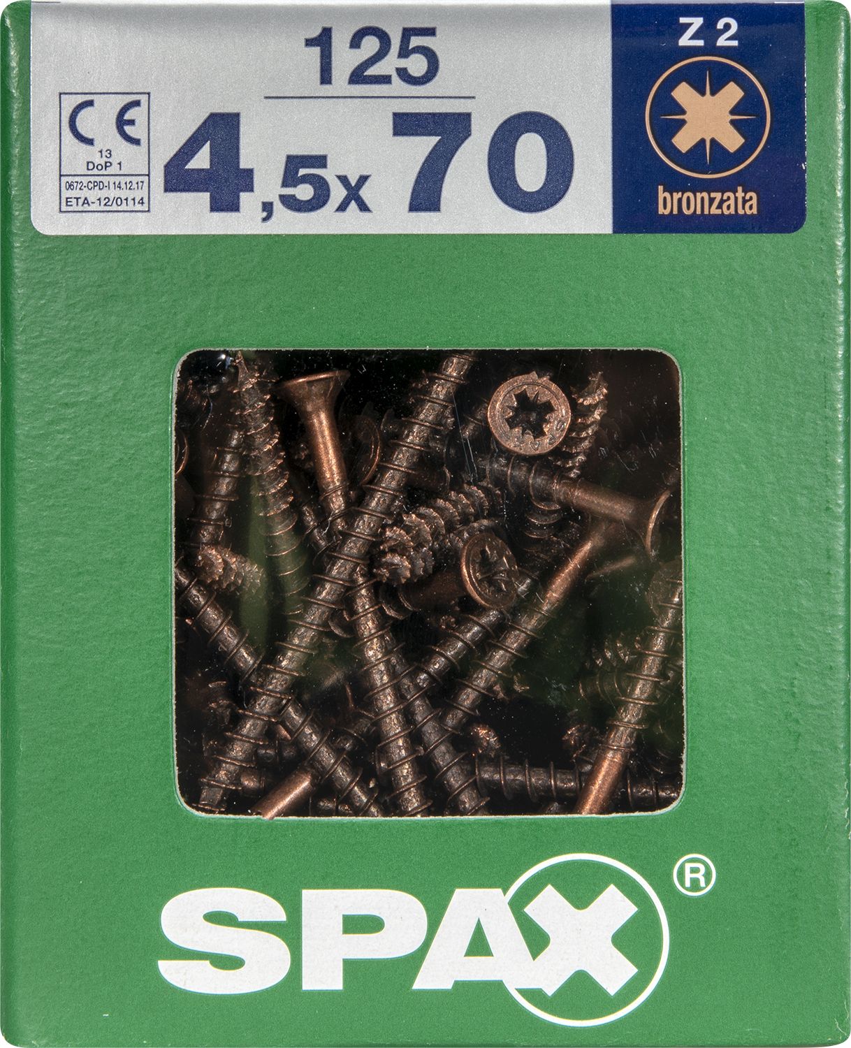 PLANA SPAX Z2 BRONCE XL 125 UD.