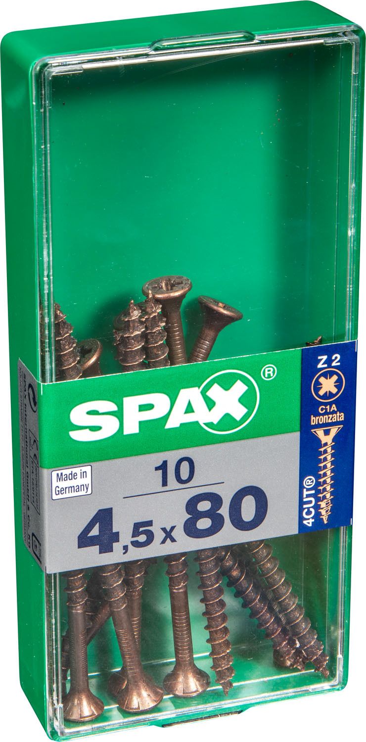 PLANA SPAX Z2 BRONCE M 10 UD.