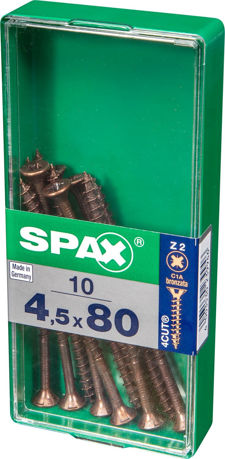 PLANA SPAX Z2 BRONCE M 10 UD.