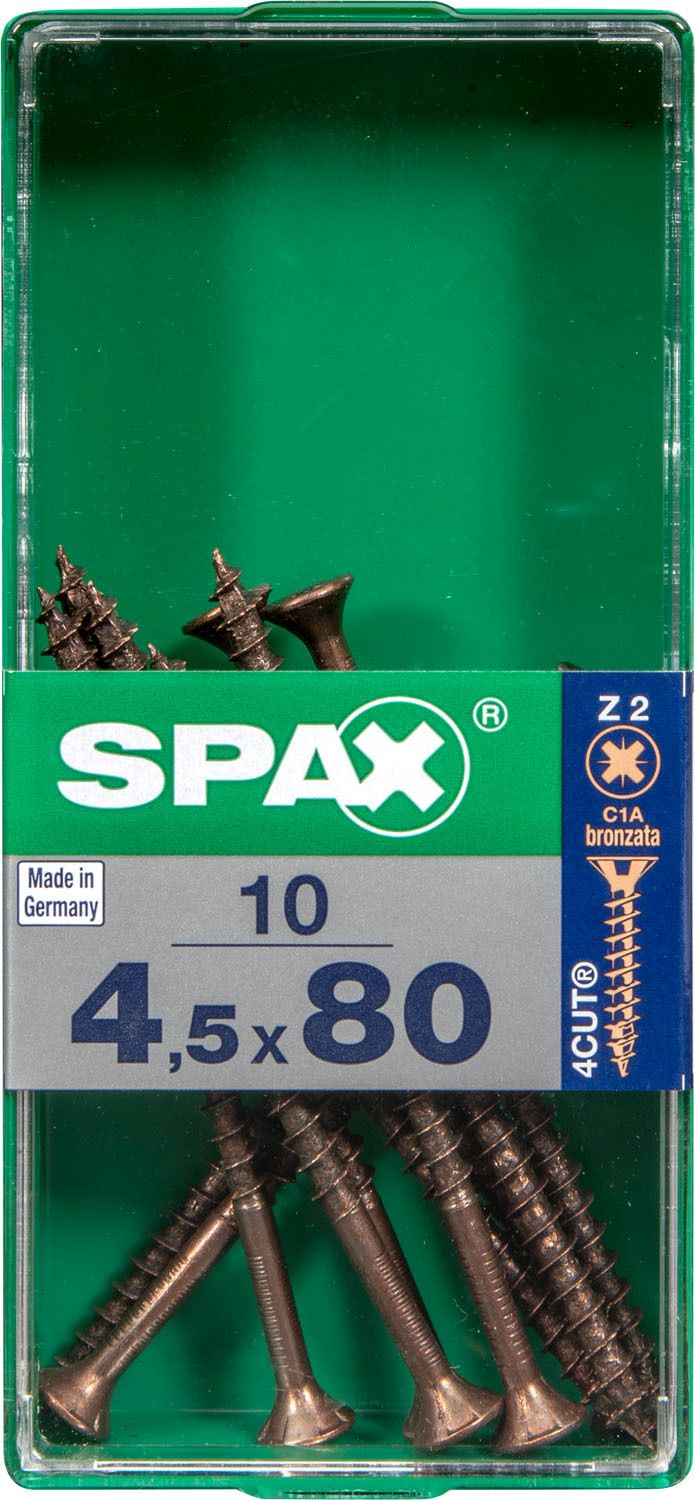 PLANA SPAX Z2 BRONCE M 10 UD.