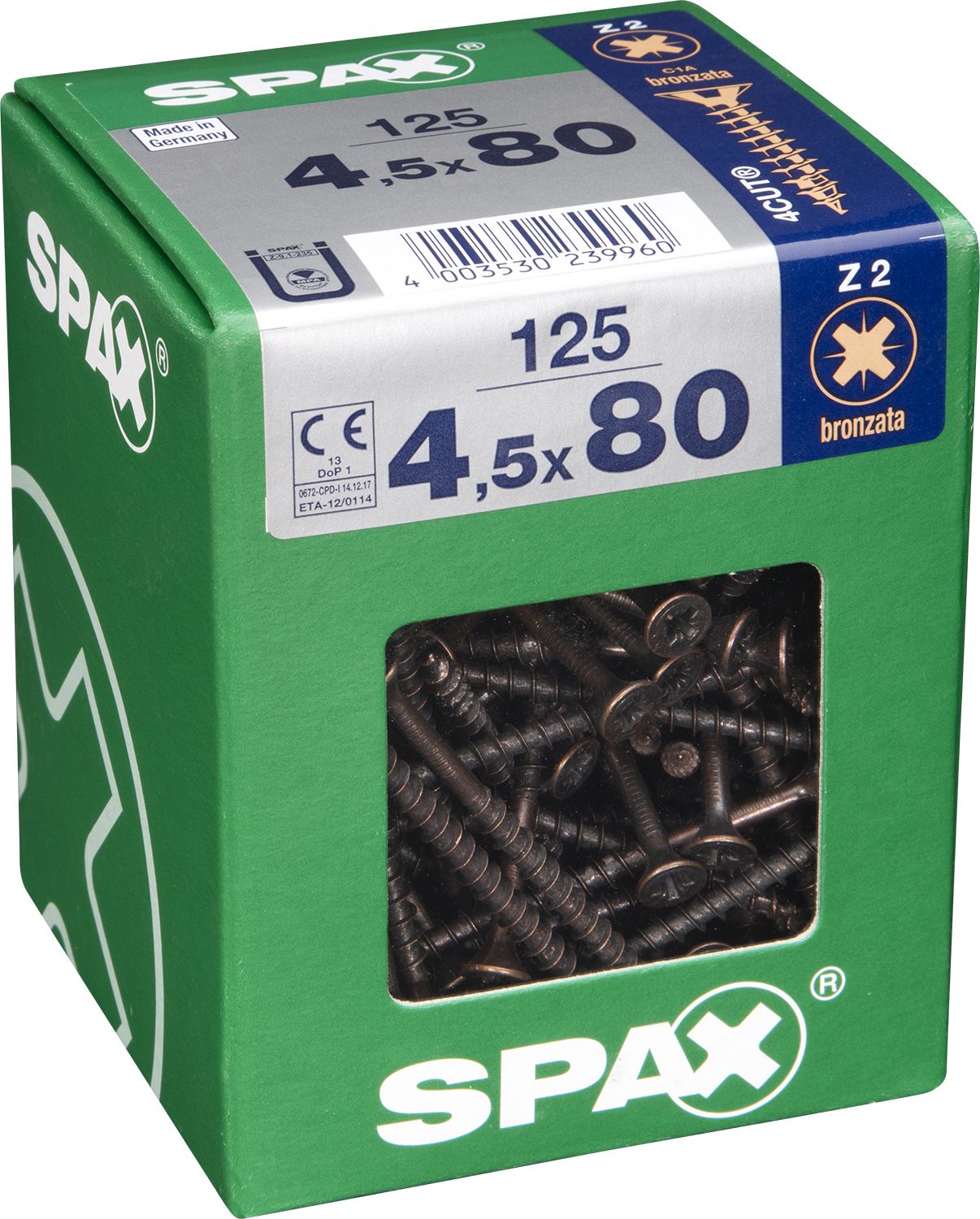 PLANA SPAX Z2 BRONCE XL 125 UD.