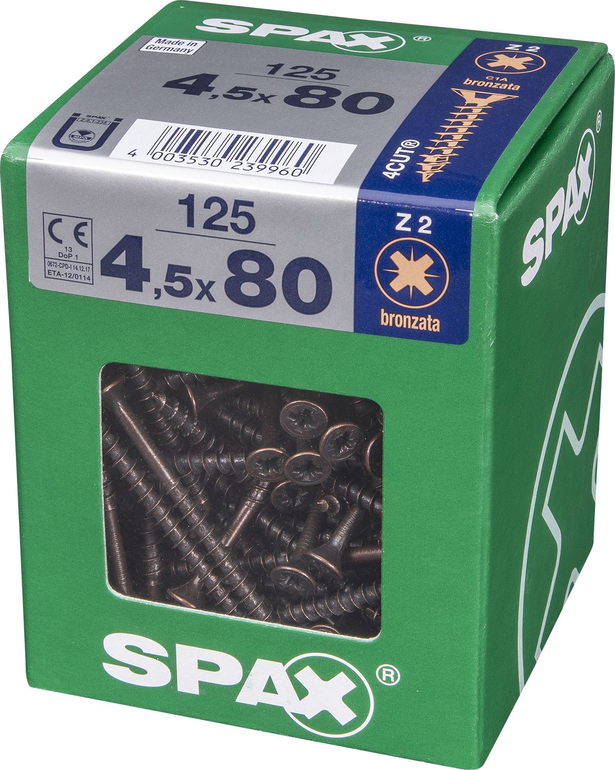 PLANA SPAX Z2 BRONCE XL 125 UD.