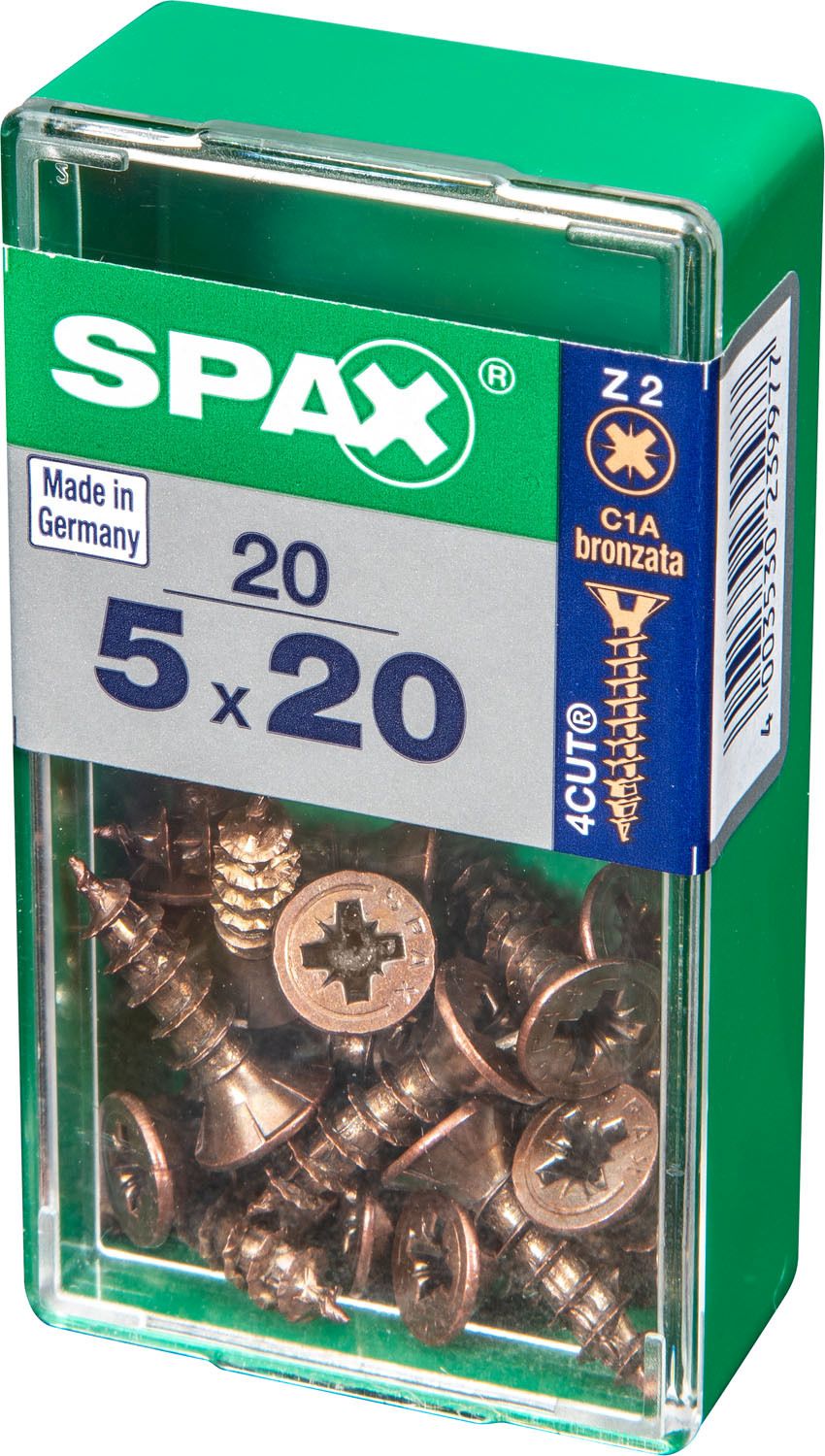 PLANA SPAX Z2 BRONCE S 20 UD.
