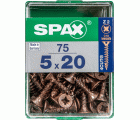 PLANA SPAX Z2 BRONCE M 75 UD.
