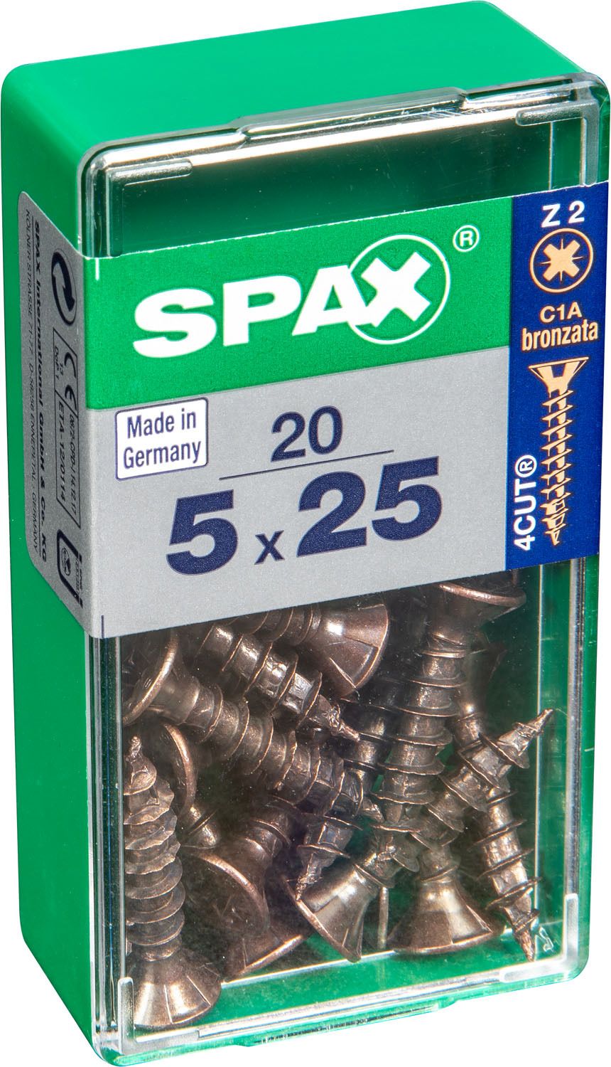 PLANA SPAX Z2 BRONCE S 20 UD.