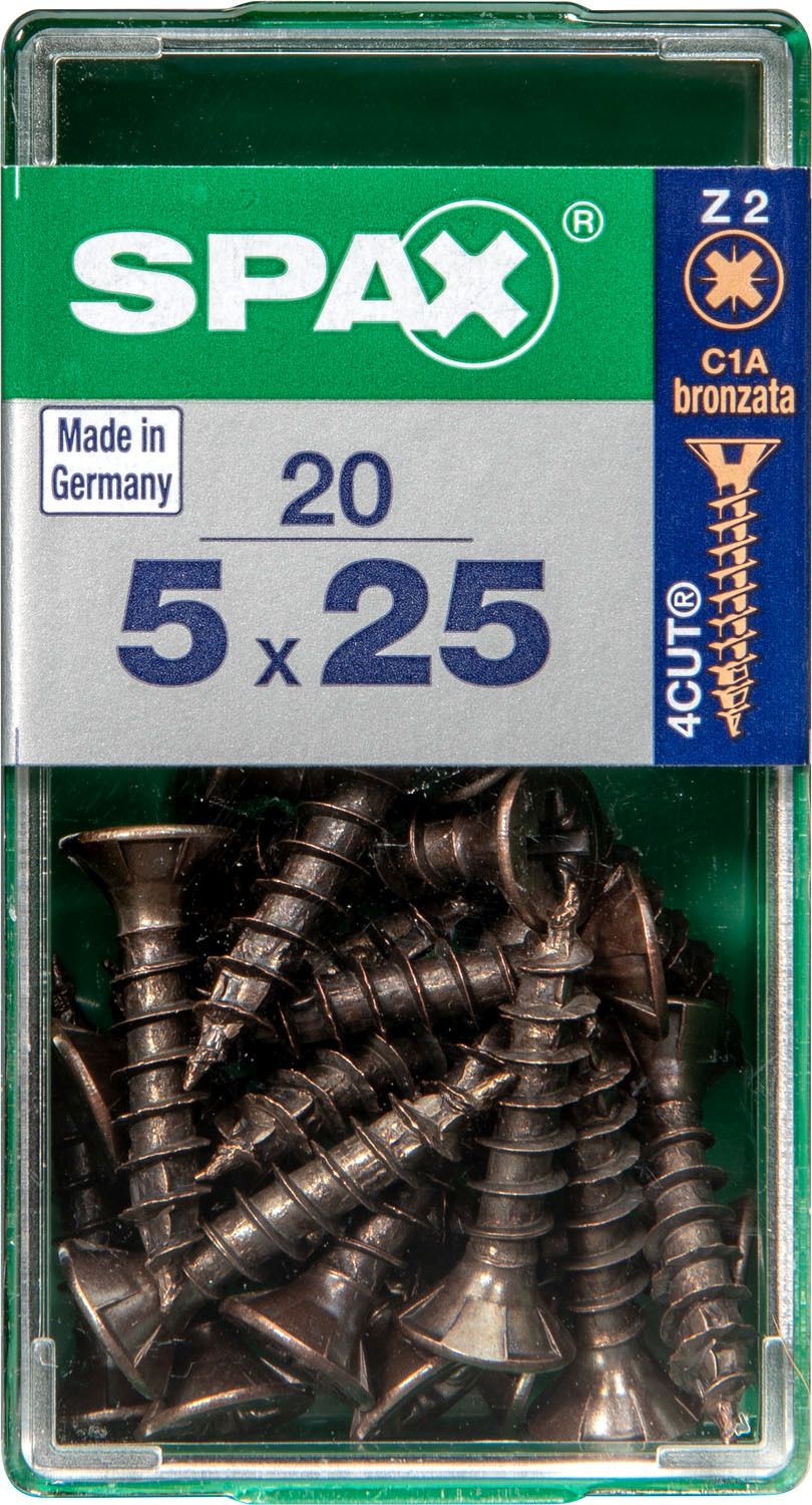 PLANA SPAX Z2 BRONCE S 20 UD.