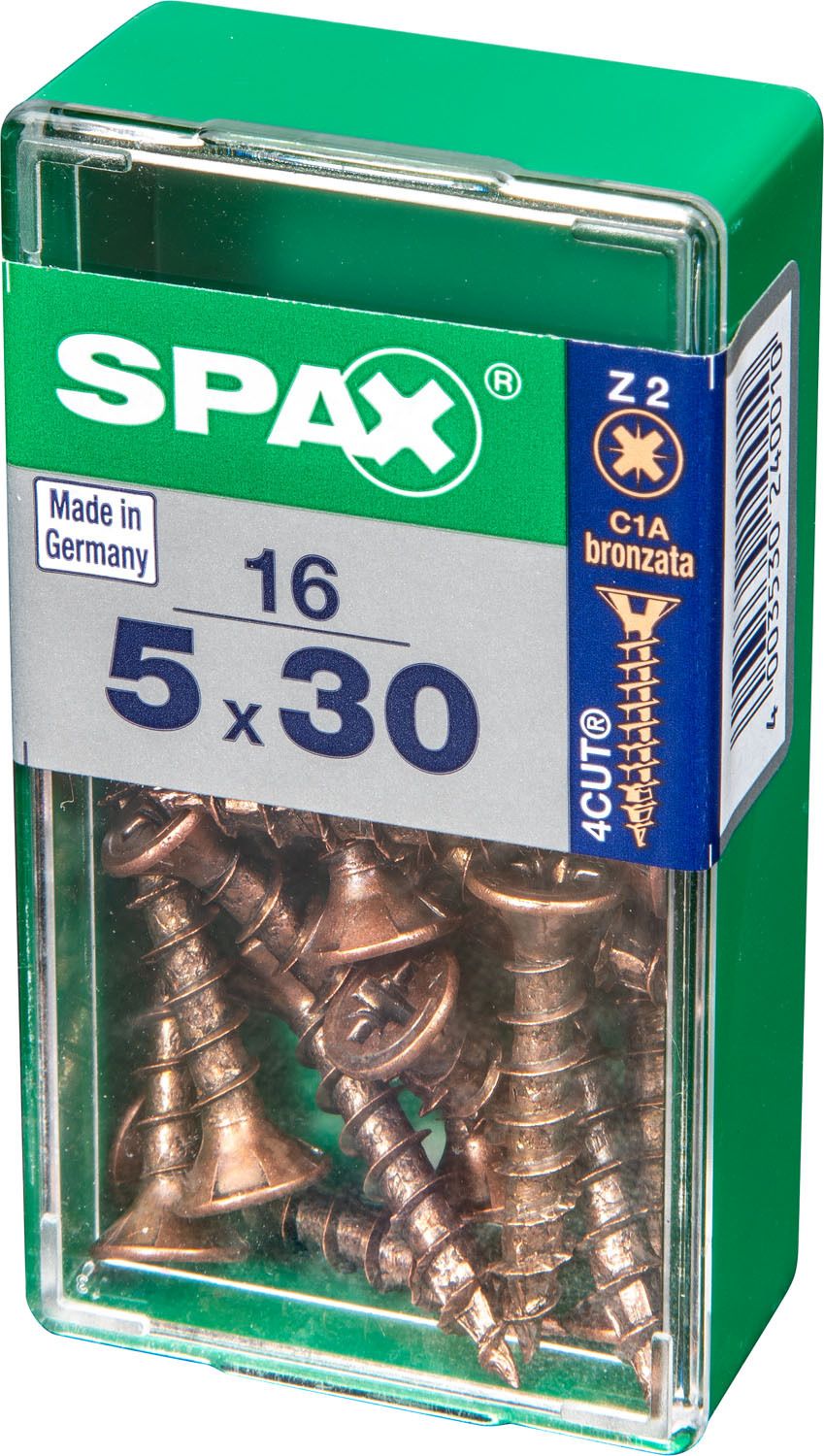 PLANA SPAX Z2 BRONCE S 16 UD.