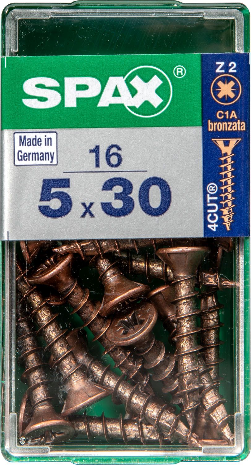 PLANA SPAX Z2 BRONCE S 16 UD.