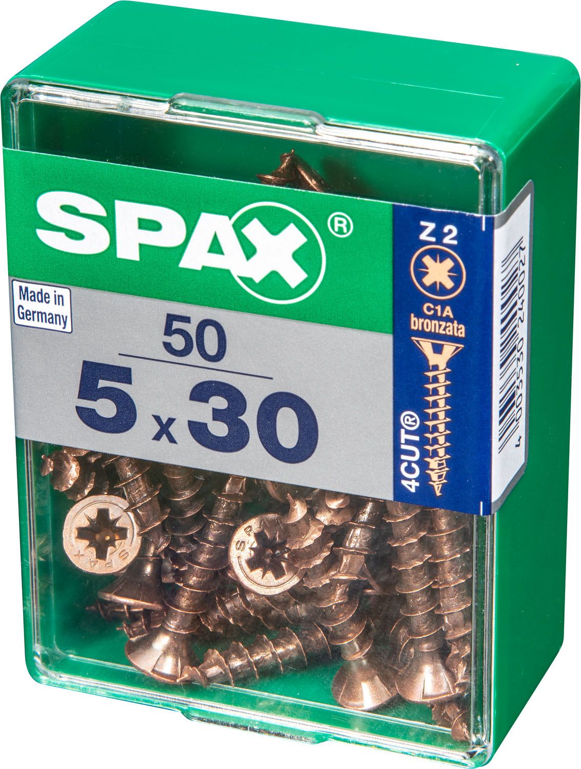 PLANA SPAX Z2 BRONCE M 50 UD.