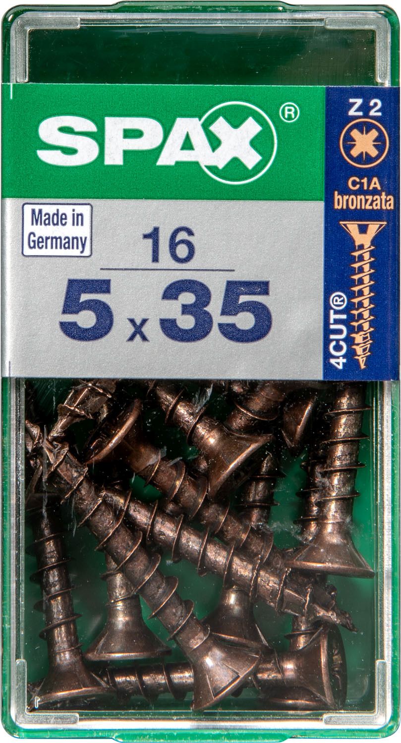 PLANA SPAX Z2 BRONCE S 16 UD.
