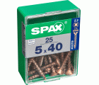 PLANA SPAX Z2 BRONCE M 25 UD.