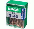 PLANA SPAX Z2 BRONCE M 25 UD.