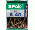 PLANA SPAX Z2 BRONCE M 25 UD.