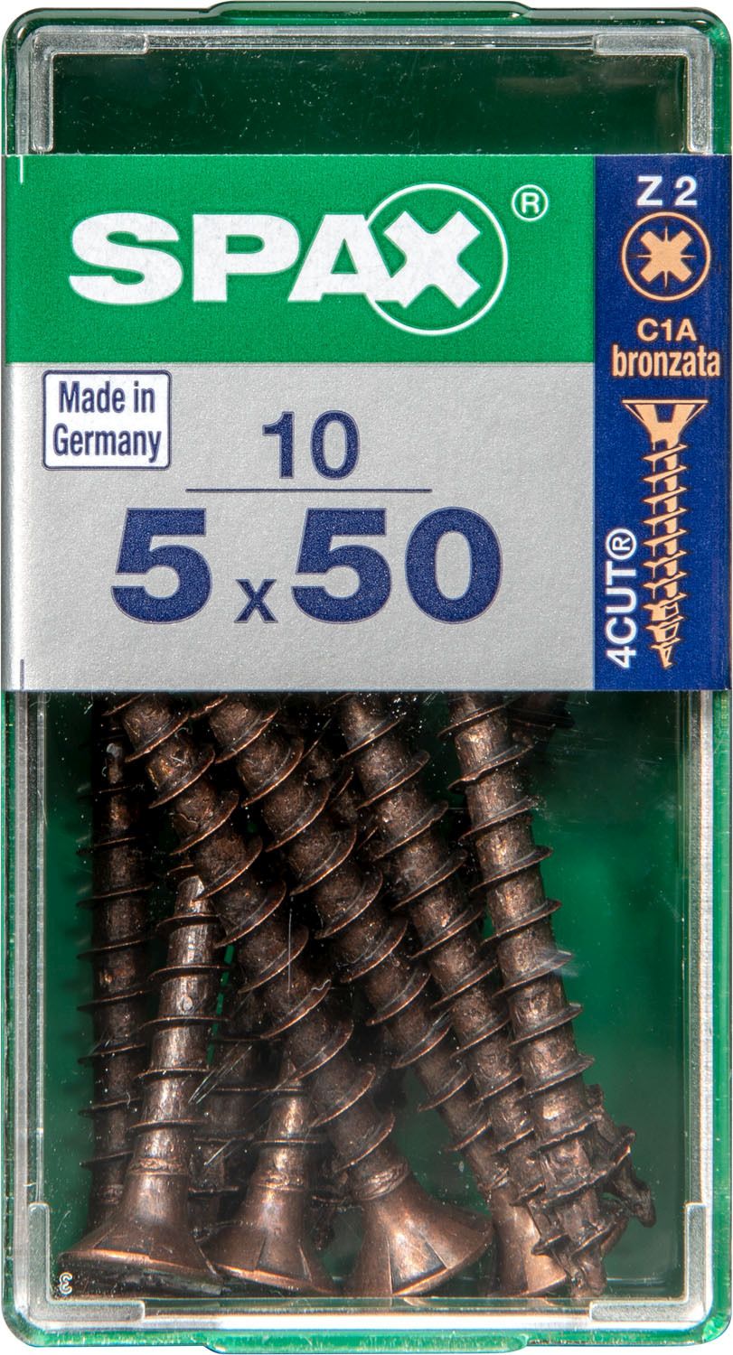 PLANA SPAX Z2 BRONCE S 10 UD.