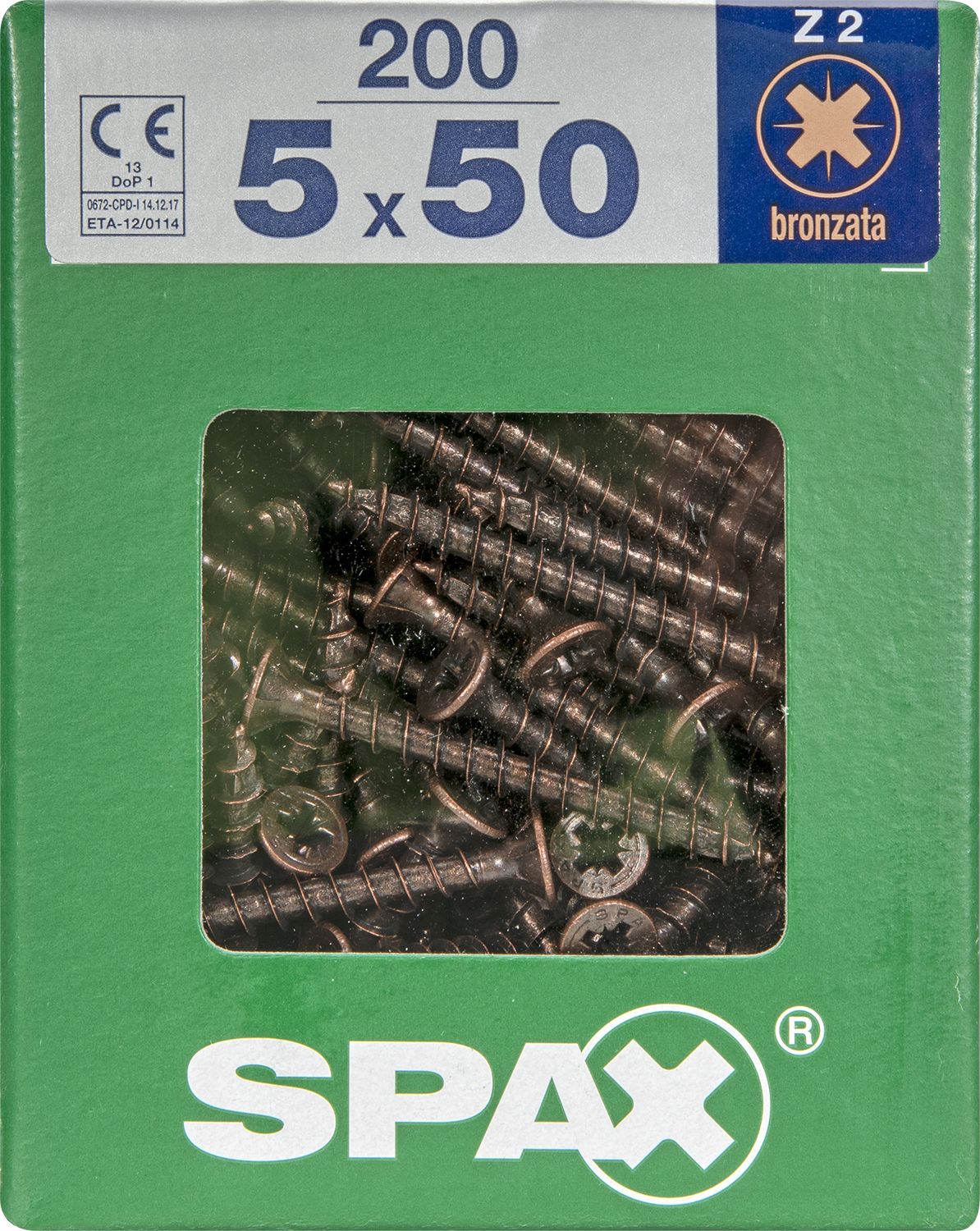 PLANA SPAX Z2 BRONCE XL 200 UD.