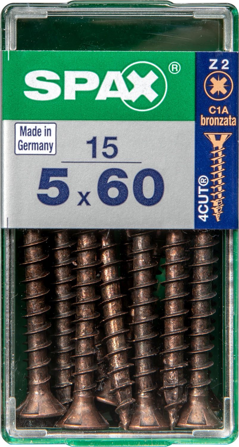 PLANA SPAX Z2 BRONCE S 15 UD.