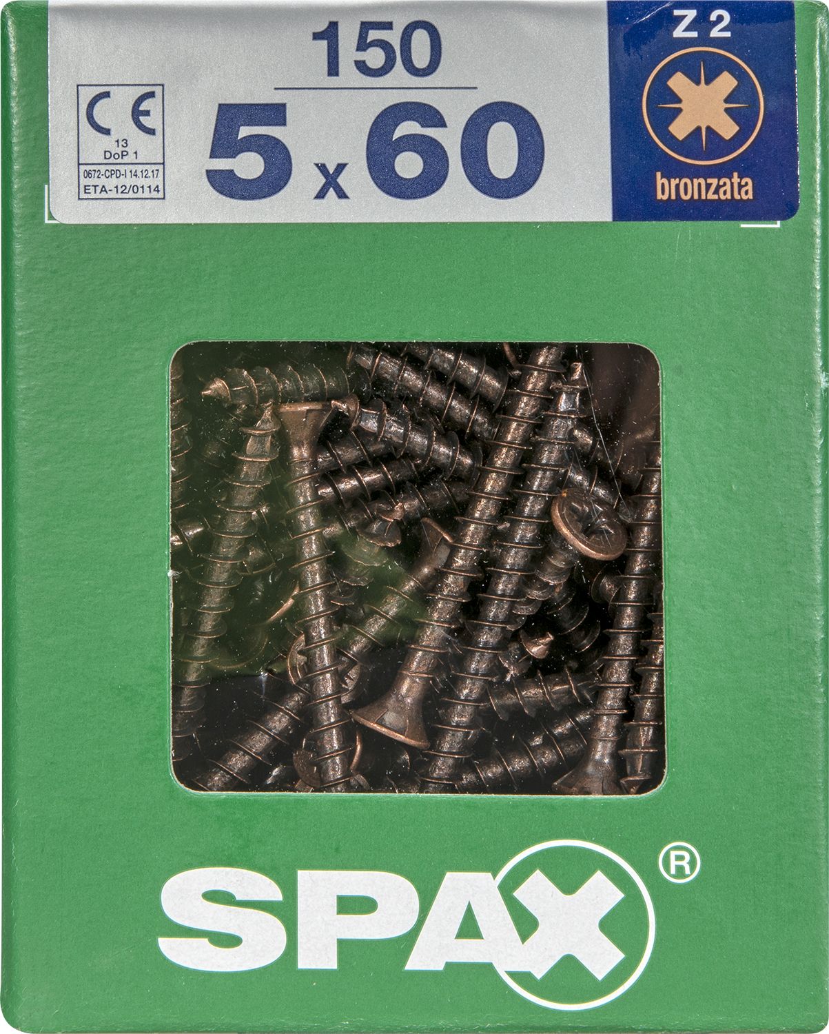 PLANA SPAX Z2 BRONCE XL 150 UD.