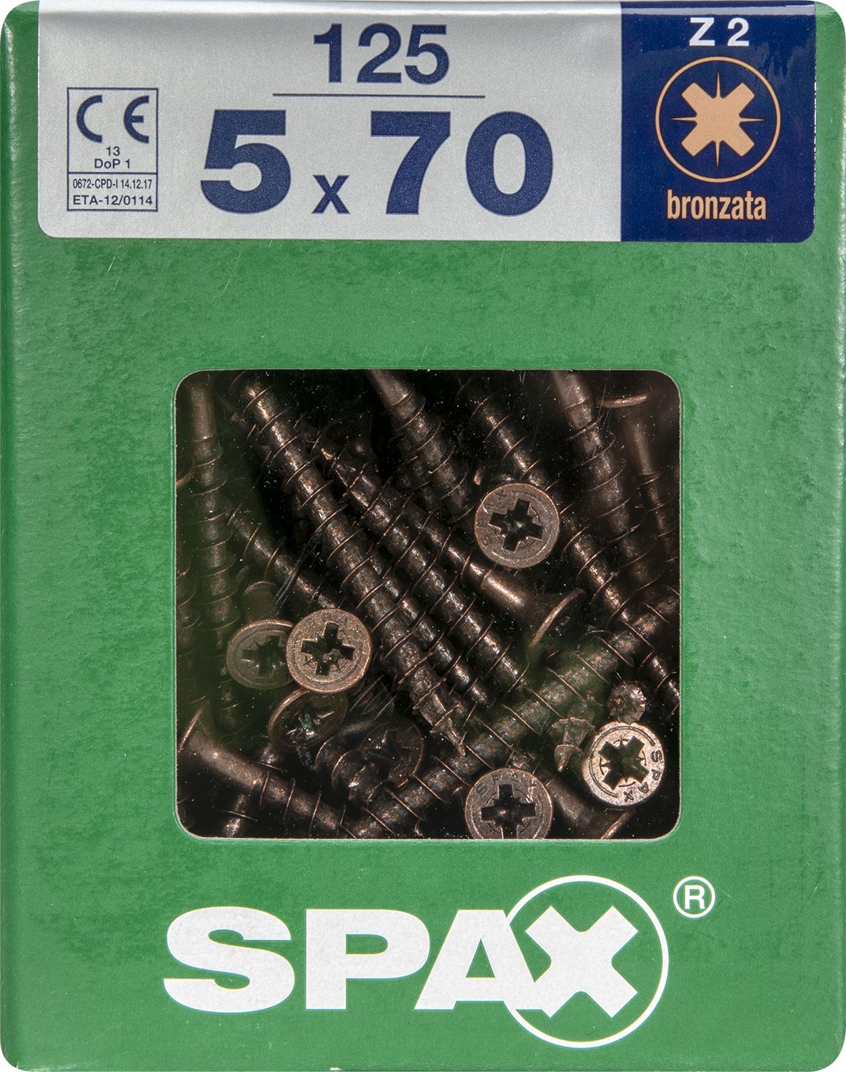 PLANA SPAX Z2 BRONCE XL 125 UD.