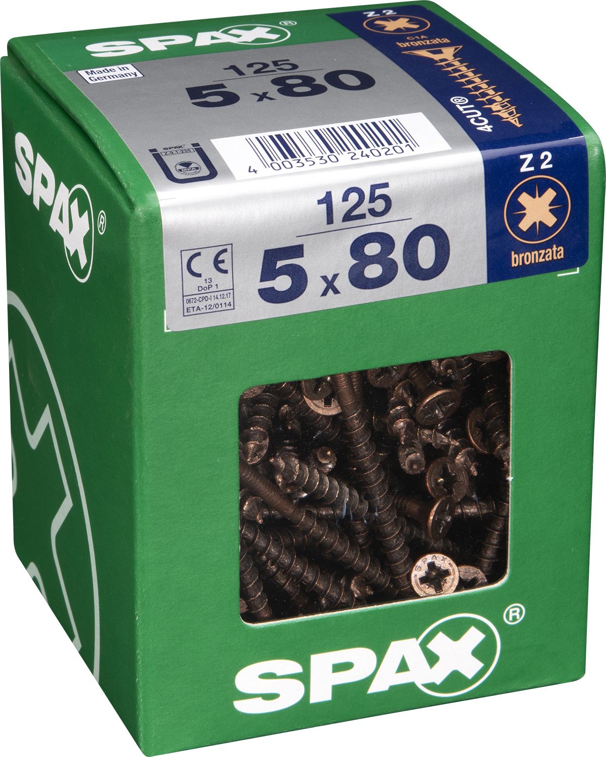 PLANA SPAX Z2 BRONCE XL 125 UD.