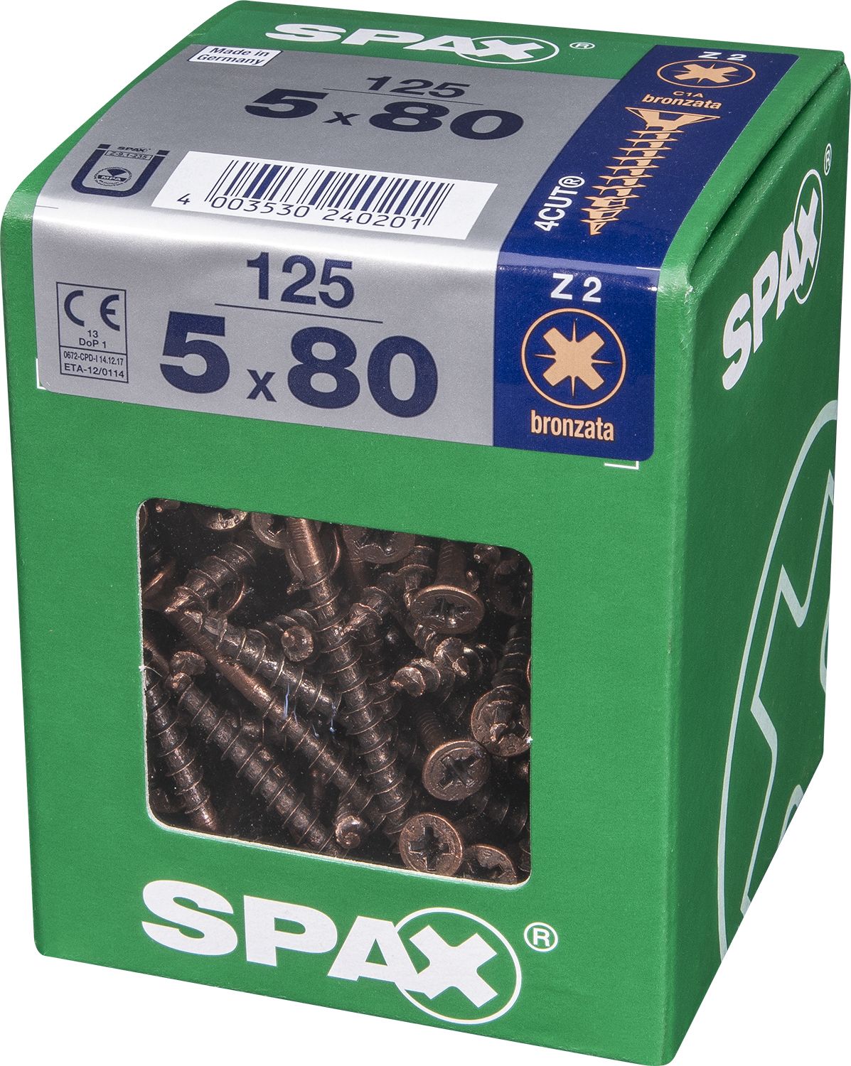 PLANA SPAX Z2 BRONCE XL 125 UD.