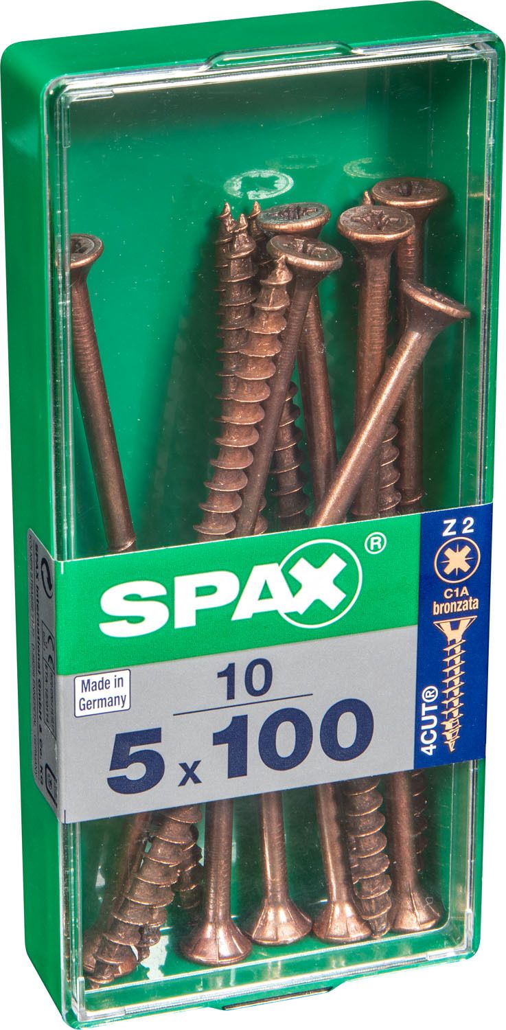 PLANA SPAX Z2 BRONCE M 10 UD.