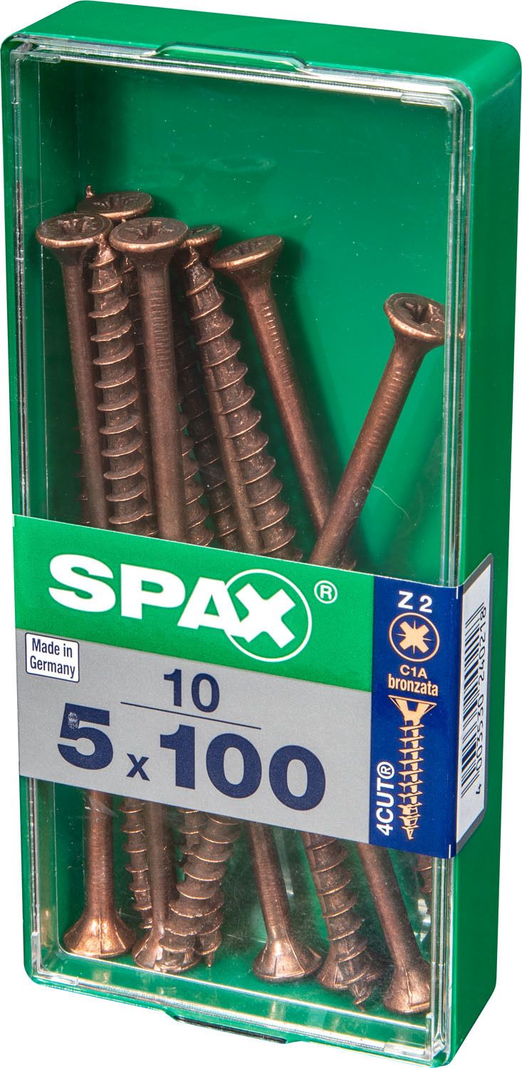 PLANA SPAX Z2 BRONCE M 10 UD.