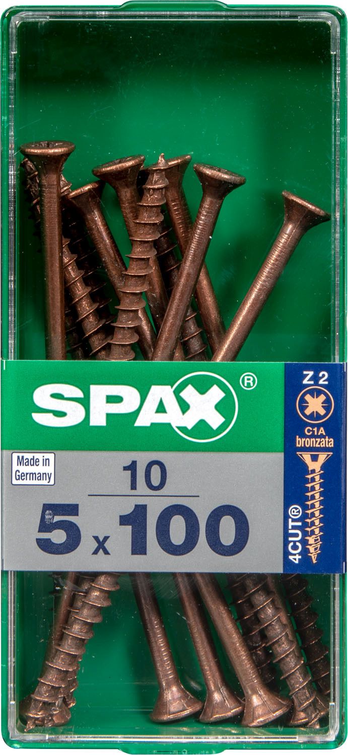 PLANA SPAX Z2 BRONCE M 10 UD.