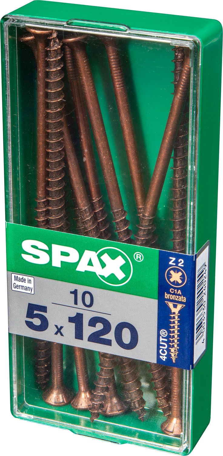 PLANA SPAX Z2 BRONCE M 10 UD.