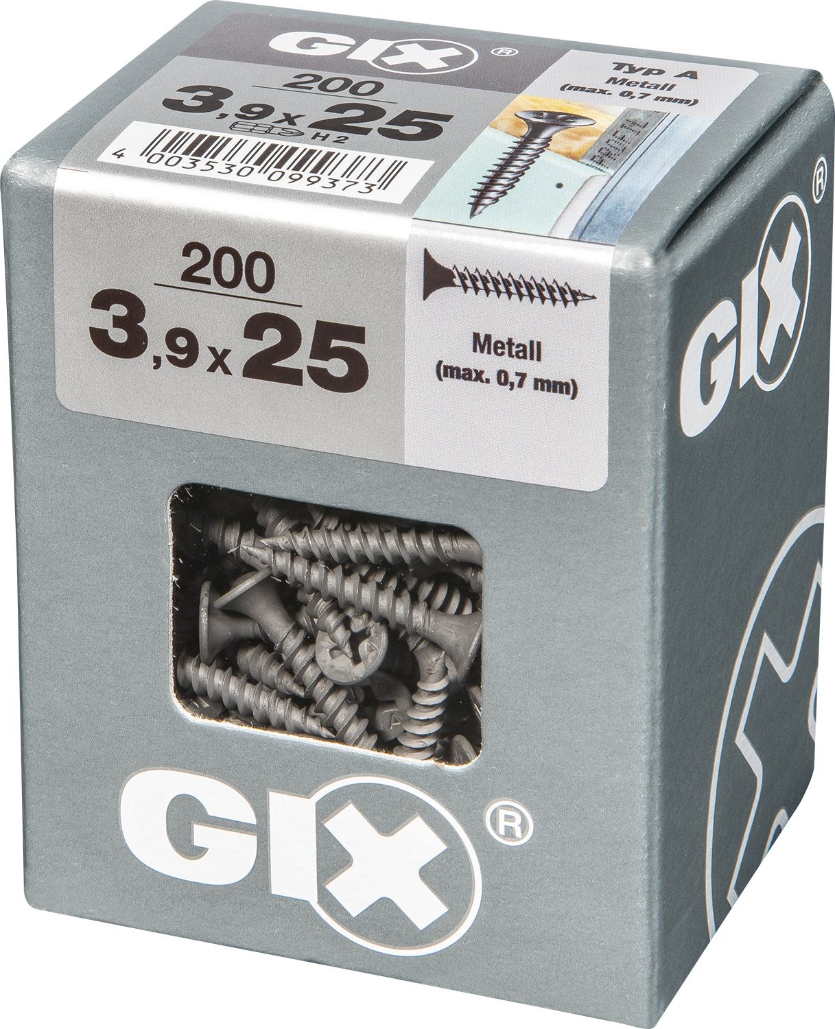 GIX A H2 ROSCA FINA FOSFATADO L 200 UD.