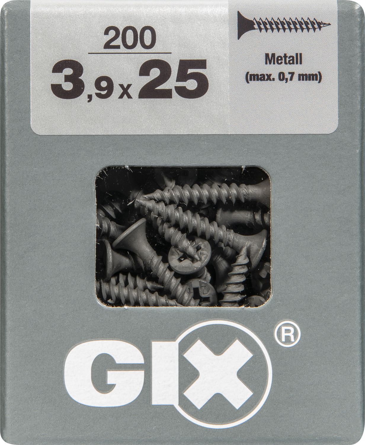 GIX A H2 ROSCA FINA FOSFATADO L 200 UD.