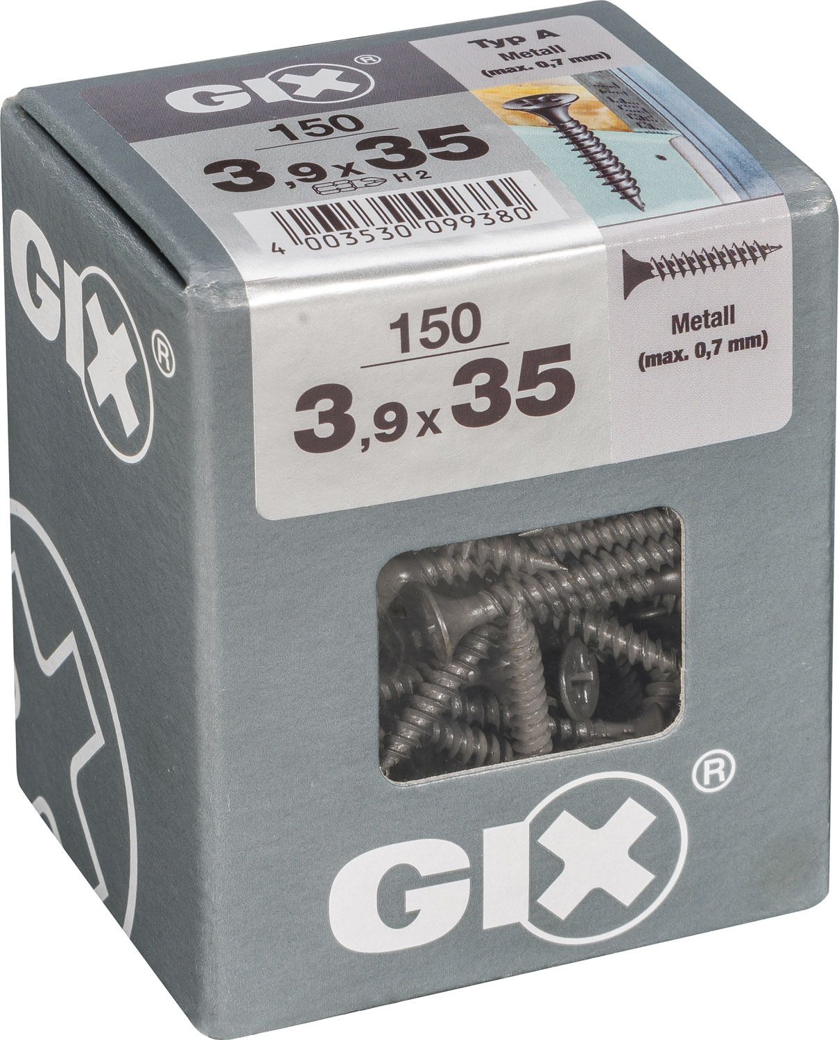 GIX A H2 ROSCA FINA FOSFATADO L 150 UD.