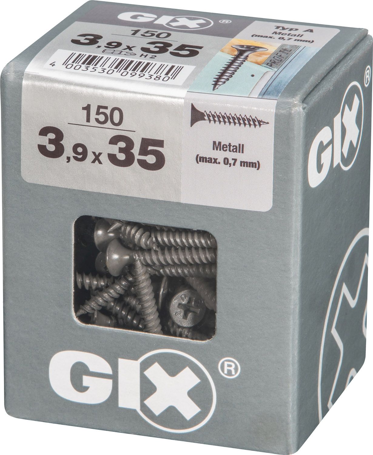 GIX A H2 ROSCA FINA FOSFATADO L 150 UD.