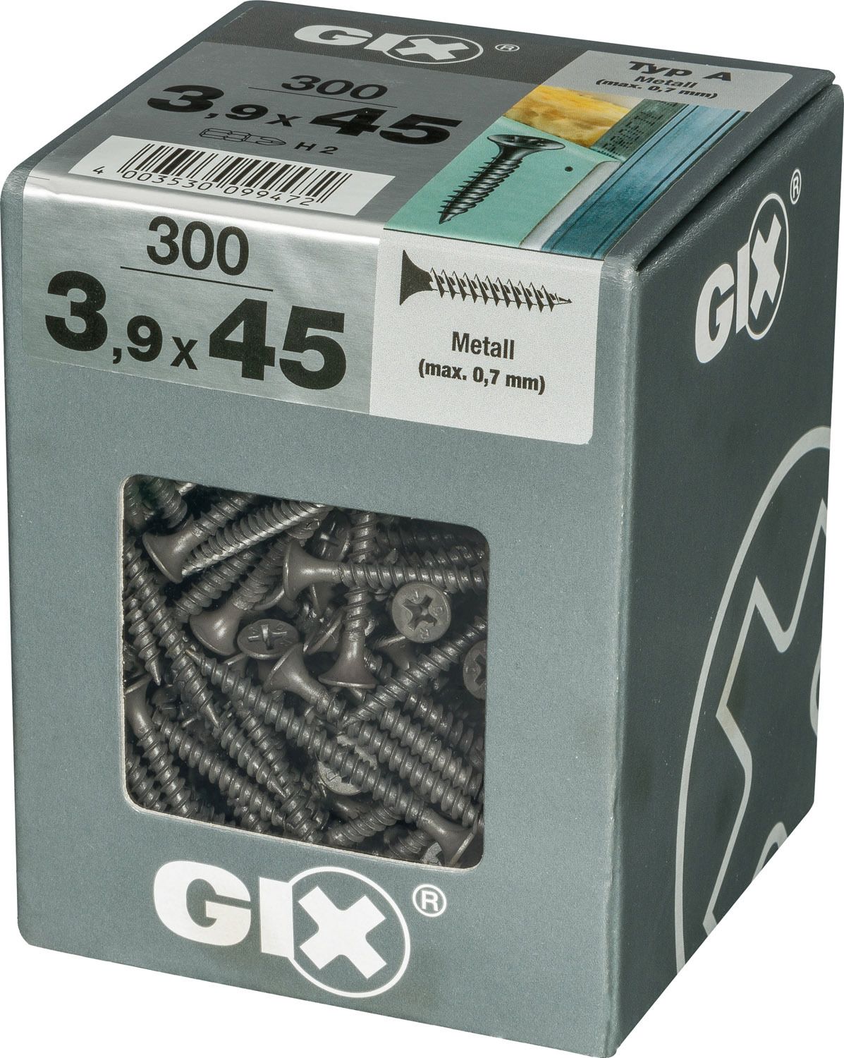 GIX A H2 ROSCA FINA FOSFATADO XL 300 UD.