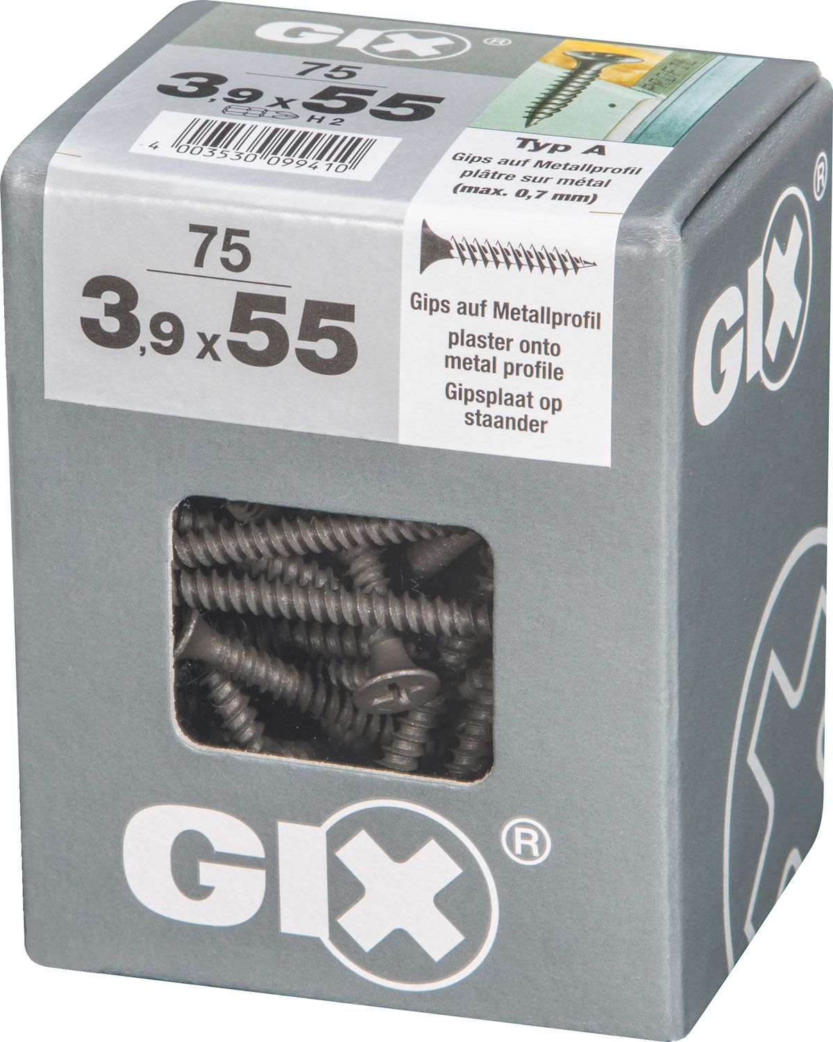 GIX A H2 ROSCA FINA FOSFATADO L 75 UD.