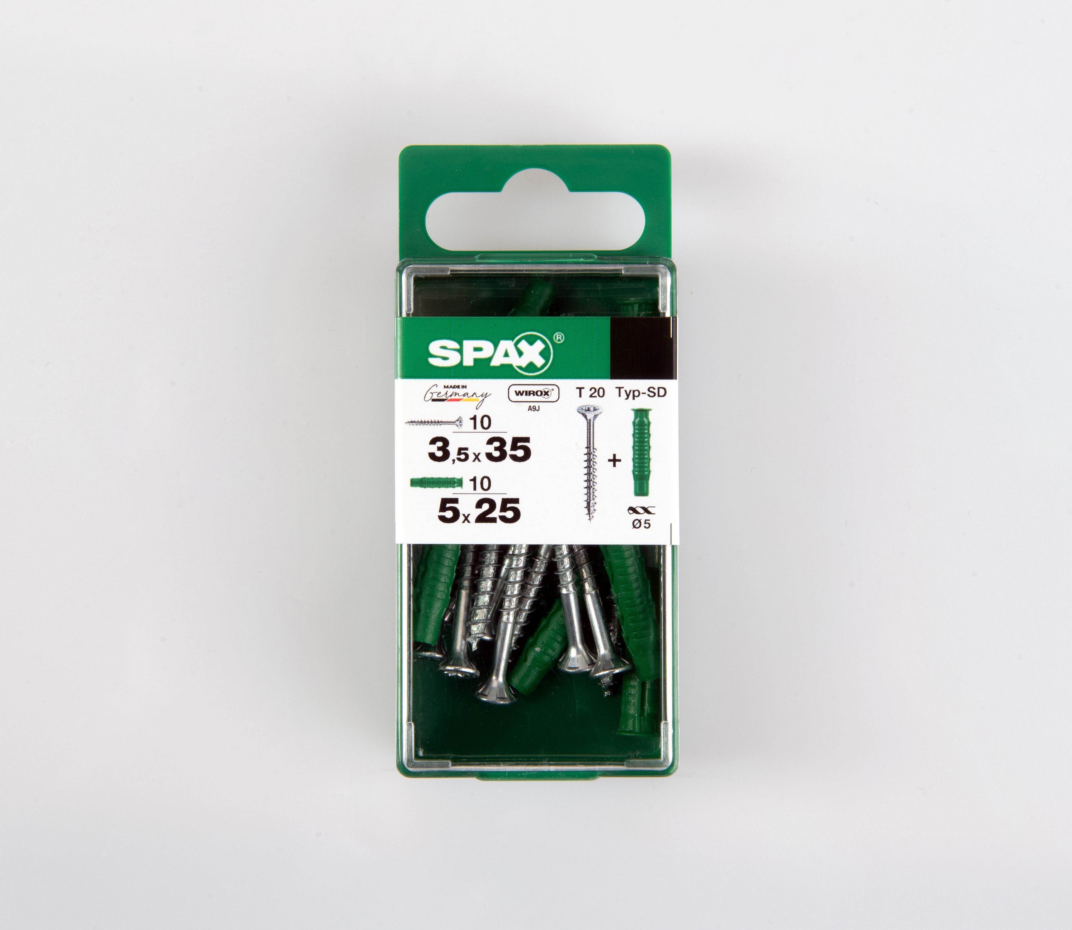 PLANA SPAX T-STAR PLUS T20 WIROX+ TACO SPAX TIPO SD S 10 +10 UD.