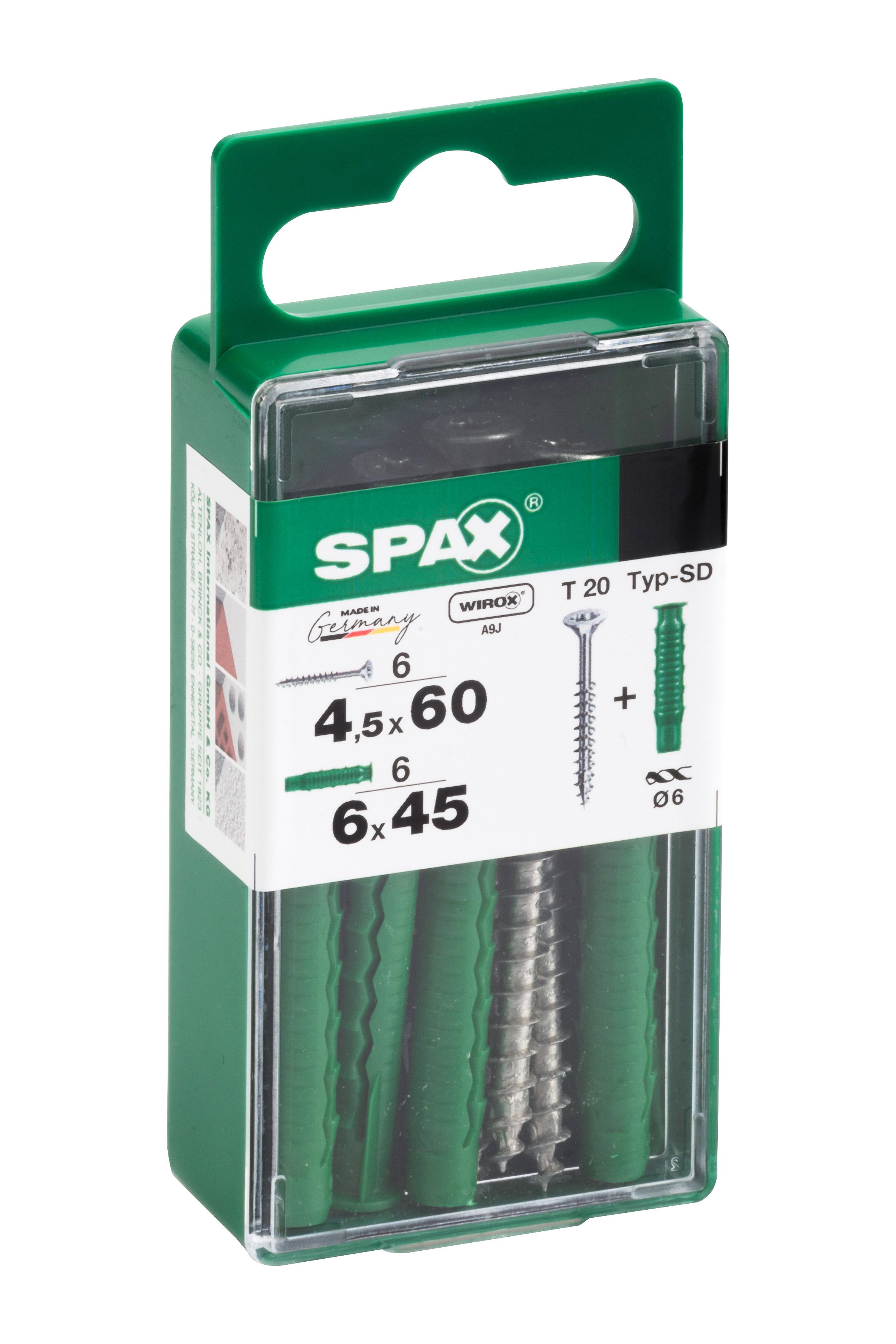 PLANA SPAX T-STAR PLUS T20 WIROX+ TACO SPAX TIPO SD S 6+6 UD.