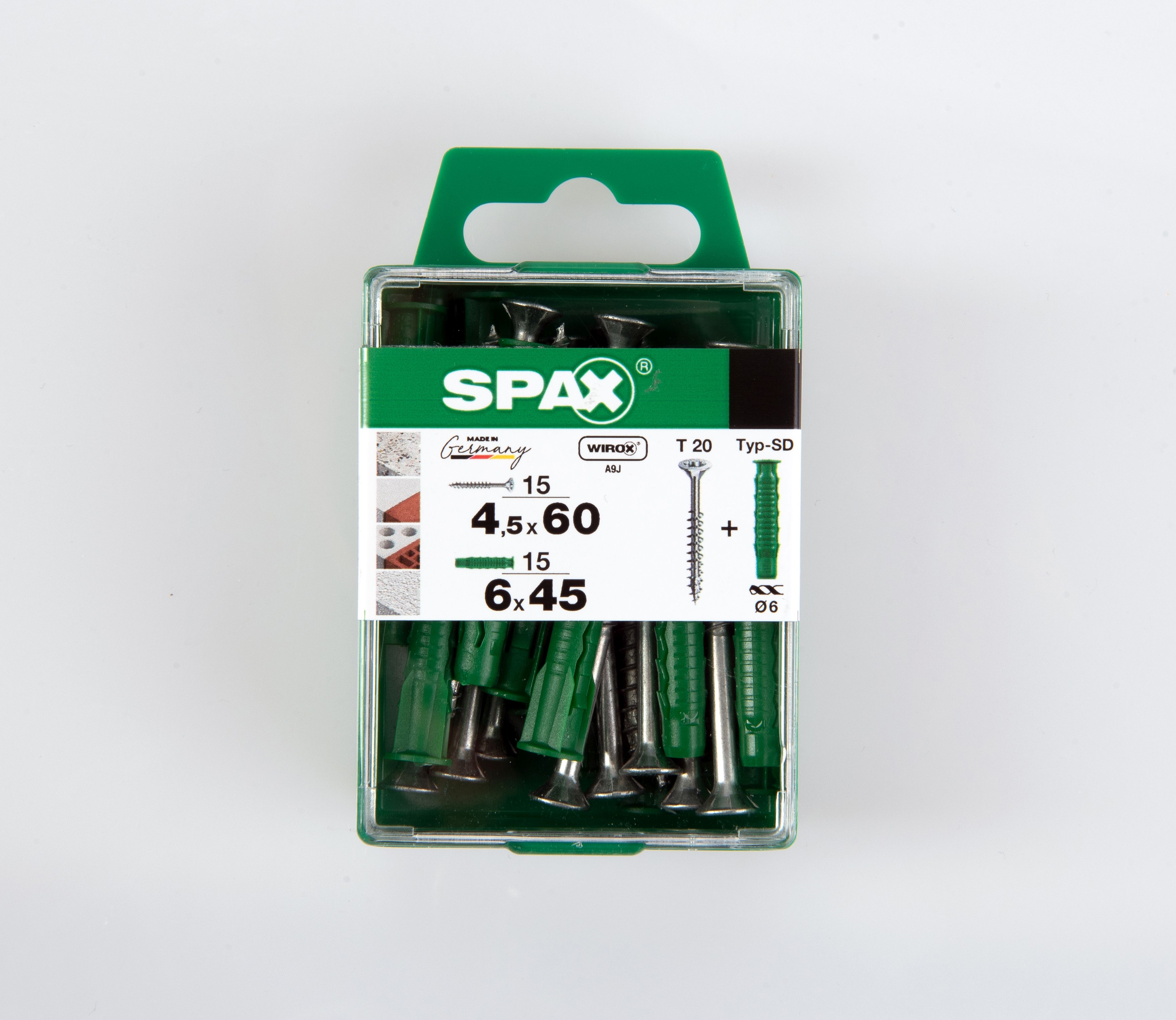 PLANA SPAX T-STAR PLUS T20 WIROX+ TACO SPAX TIPO SD M 15 +15 UD.