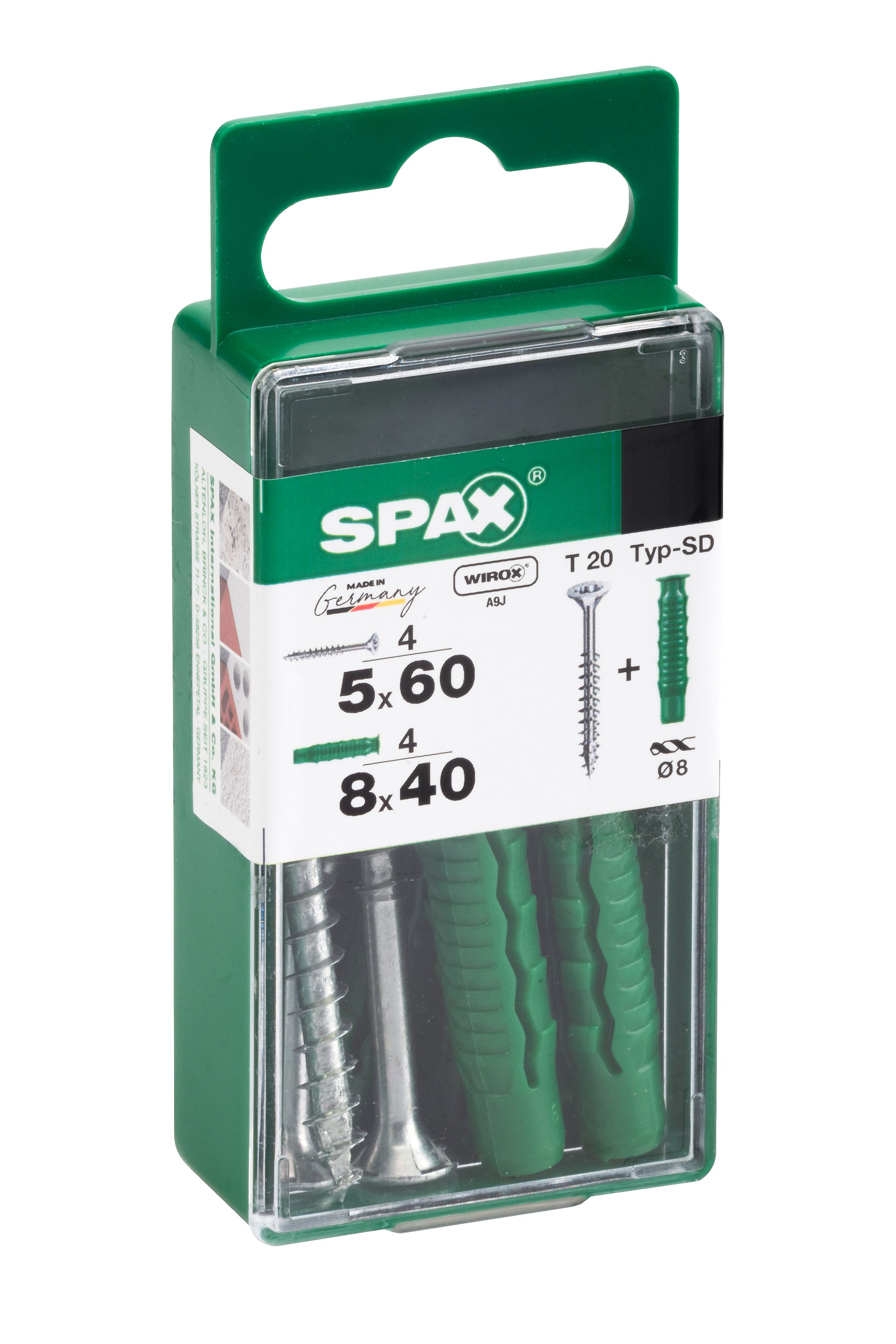 PLANA SPAX T-STAR PLUS T20 WIROX+ TACO SPAX TIPO SD S 4 +4 UD.