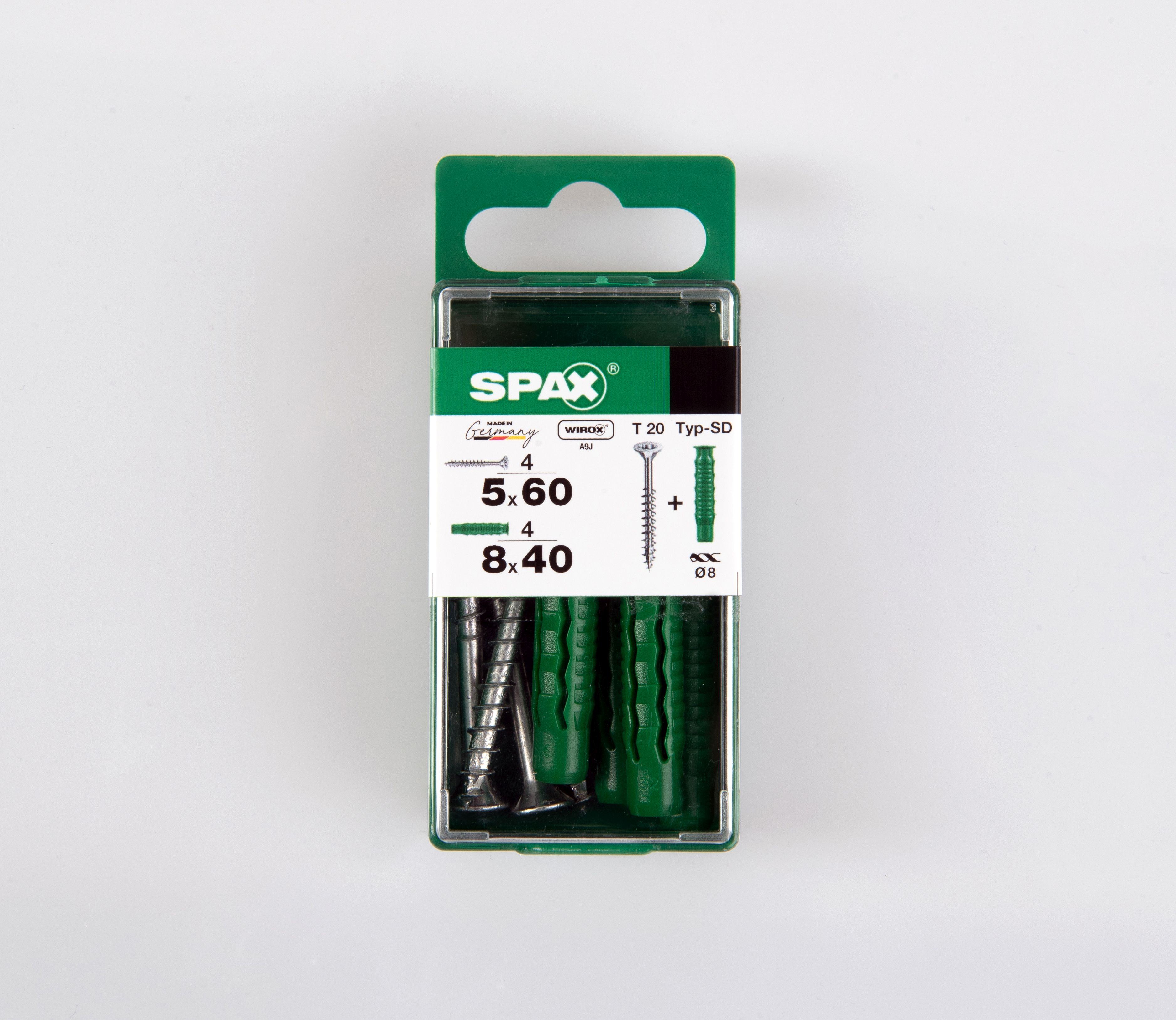 PLANA SPAX T-STAR PLUS T20 WIROX+ TACO SPAX TIPO SD S 4 +4 UD.
