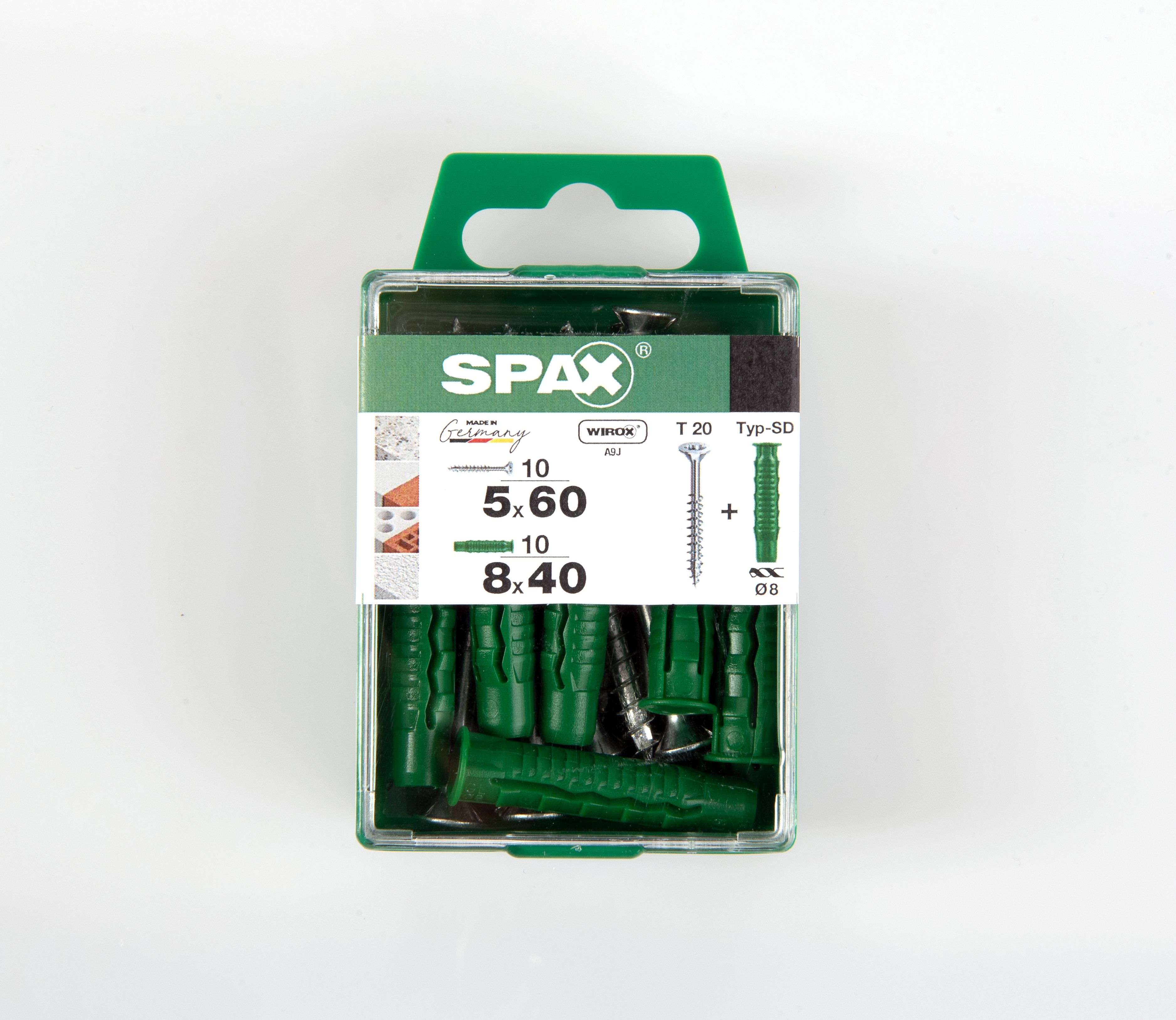 PLANA SPAX T-STAR PLUS T20 WIROX+ TACO SPAX TIPO SD M 10+10 UD.