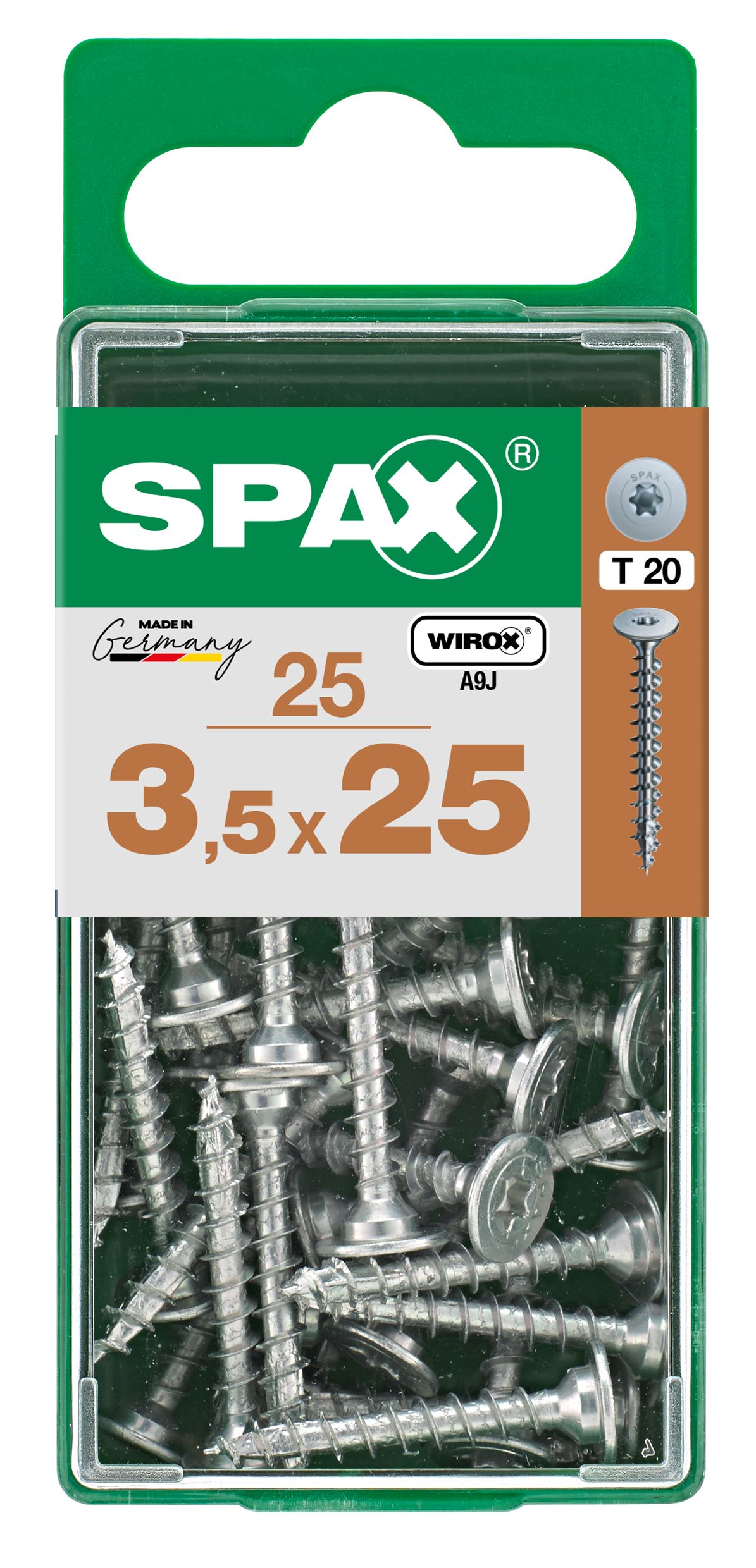 UNIÓN SPAX T-STAR PLUS T20 WIROX S 25 UD.