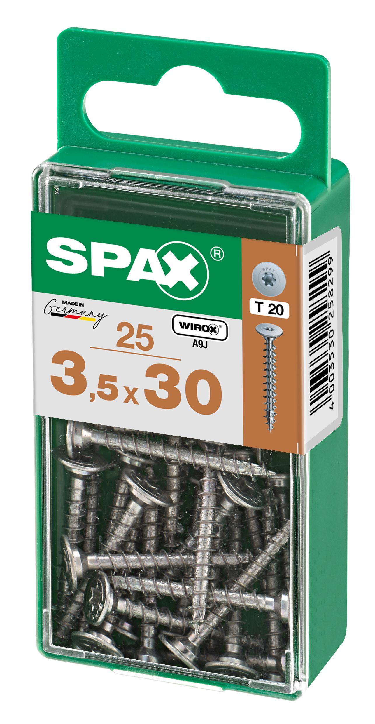 UNIÓN SPAX T-STAR PLUS T20 WIROX S 25 UD.