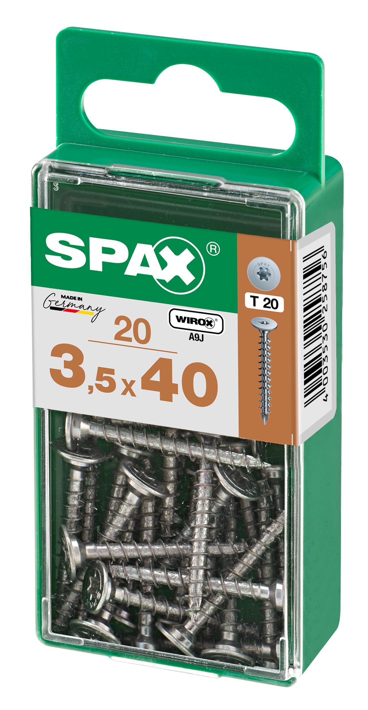 UNIÓN MDF SPAX T-STAR PLUS T20 WIROX S 20 UD.