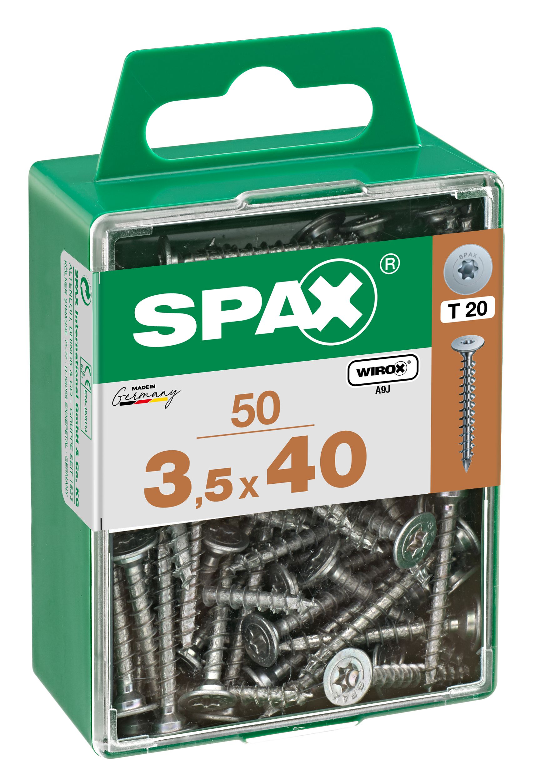 UNIÓN SPAX T-STAR PLUS T20 WIROX M 50 UD.