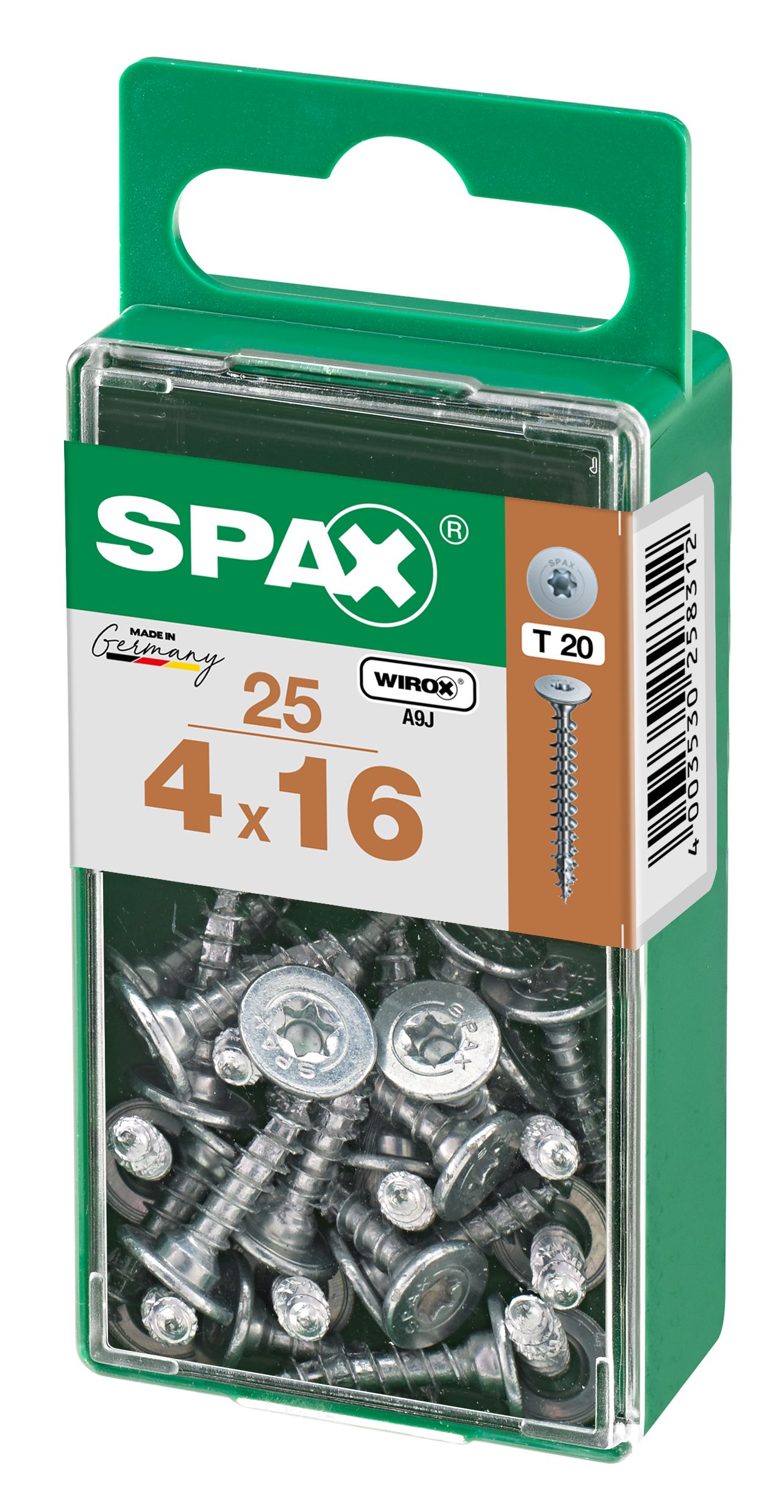 UNIÓN SPAX T-STAR PLUS T20 WIROX S 25 UD.