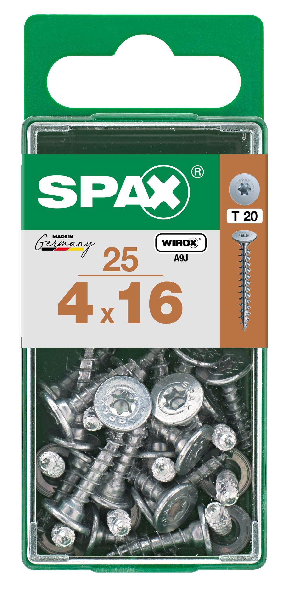 UNIÓN SPAX T-STAR PLUS T20 WIROX S 25 UD.