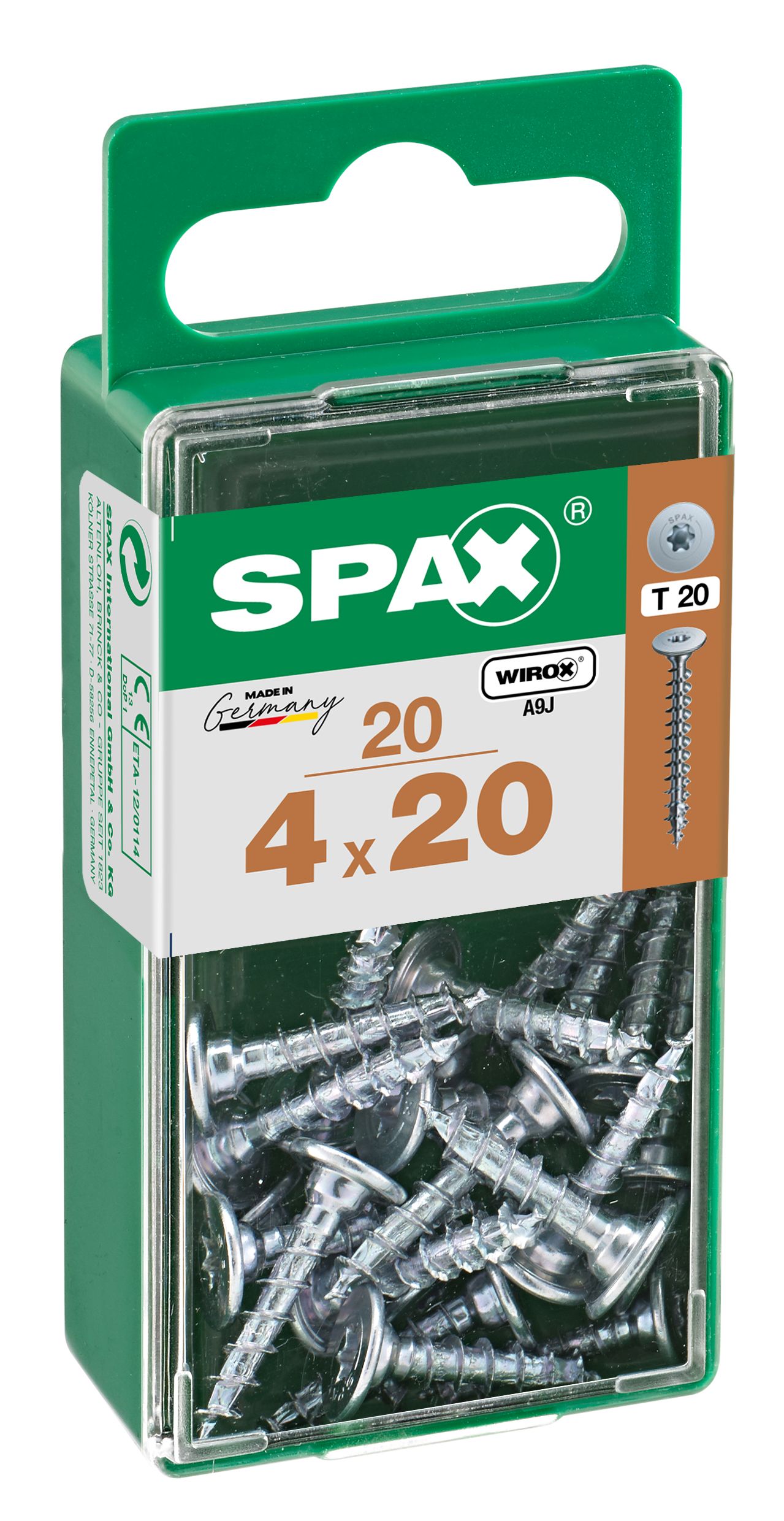 UNIÓN SPAX T-STAR PLUS T20 WIROX S 20 UD.