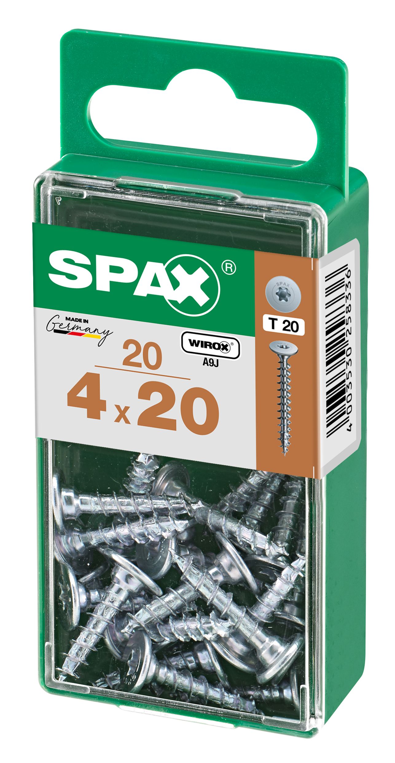 UNIÓN SPAX T-STAR PLUS T20 WIROX S 20 UD.